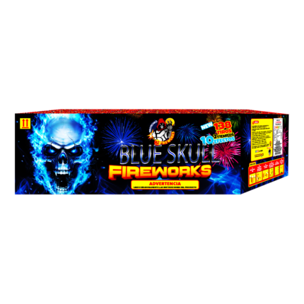 Blue Skull 138 Tiros Super Torta AZFireworks